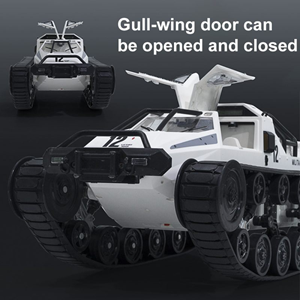 ماشین کنترلی شارژی تانک پلیس آفرود سفید آب و خاک Remote Control Off-Road Police Tank 1:12 -اسباب بازی